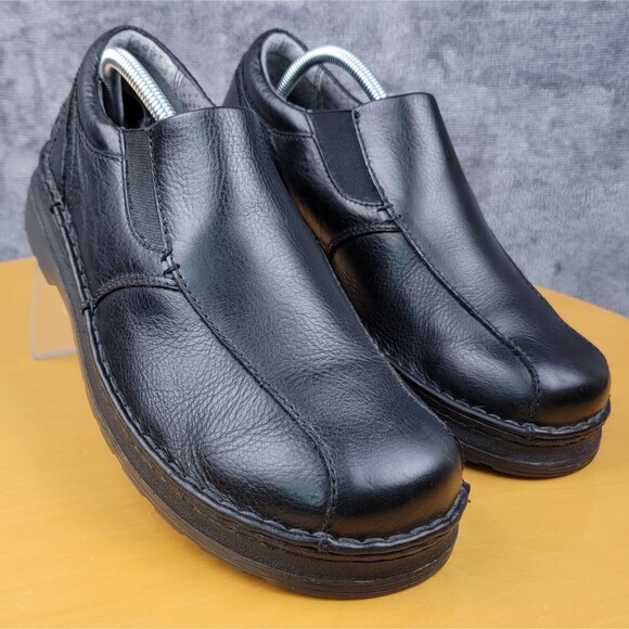 Dr Martens Tevin Shoes Men's Size 9 M Black Leather Air Cushion Elastic Slip-On - Picture 14 of 16